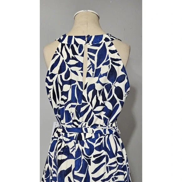 Emma & Michele Floral Print Tie Waist‎ Sleeveless V-neck Dress Small NWT - Picture 5 of 13